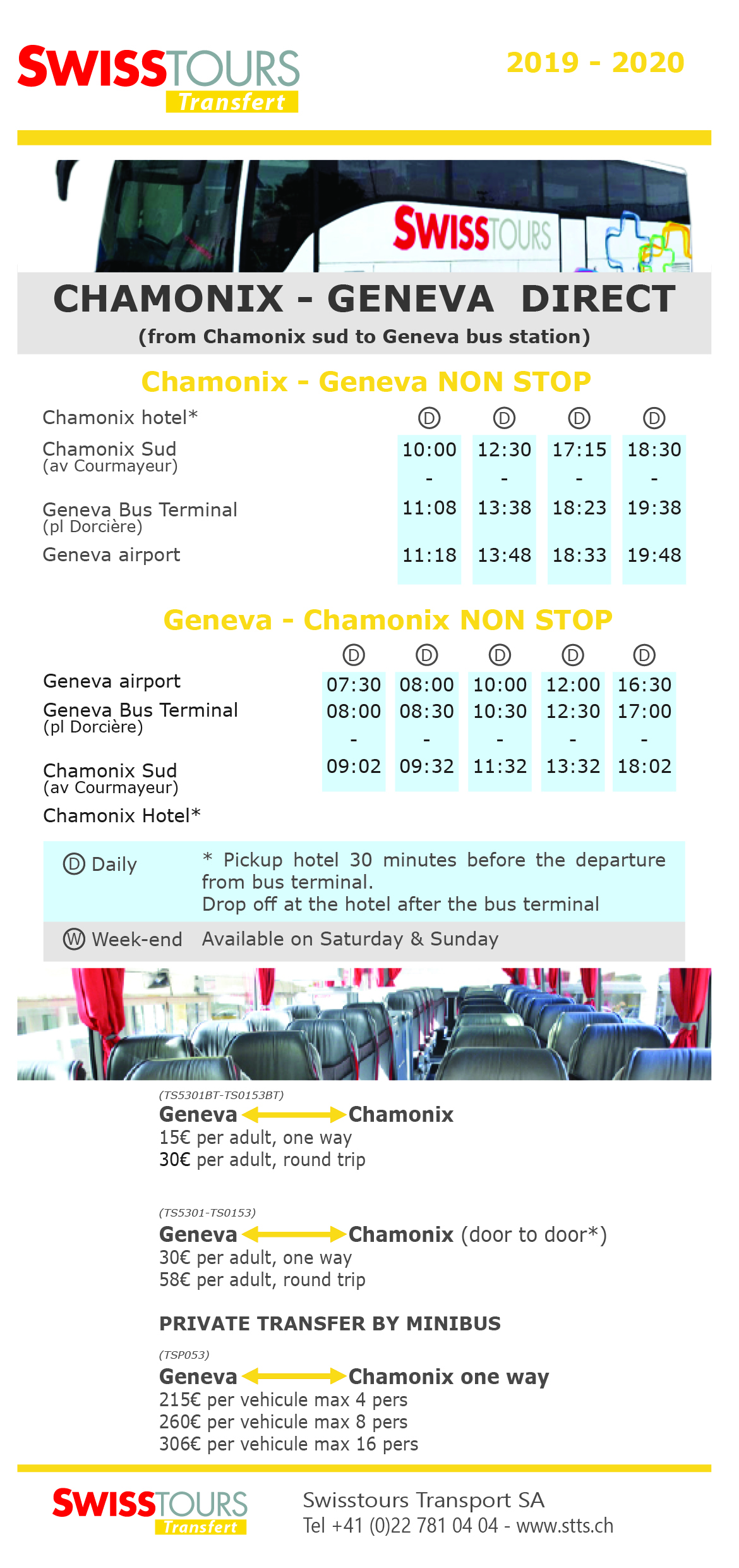 Horaires Horaires